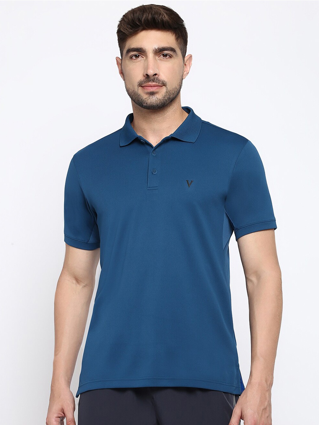 

Van Heusen Polo Collar Regular Fit Casual T-Shirt, Blue