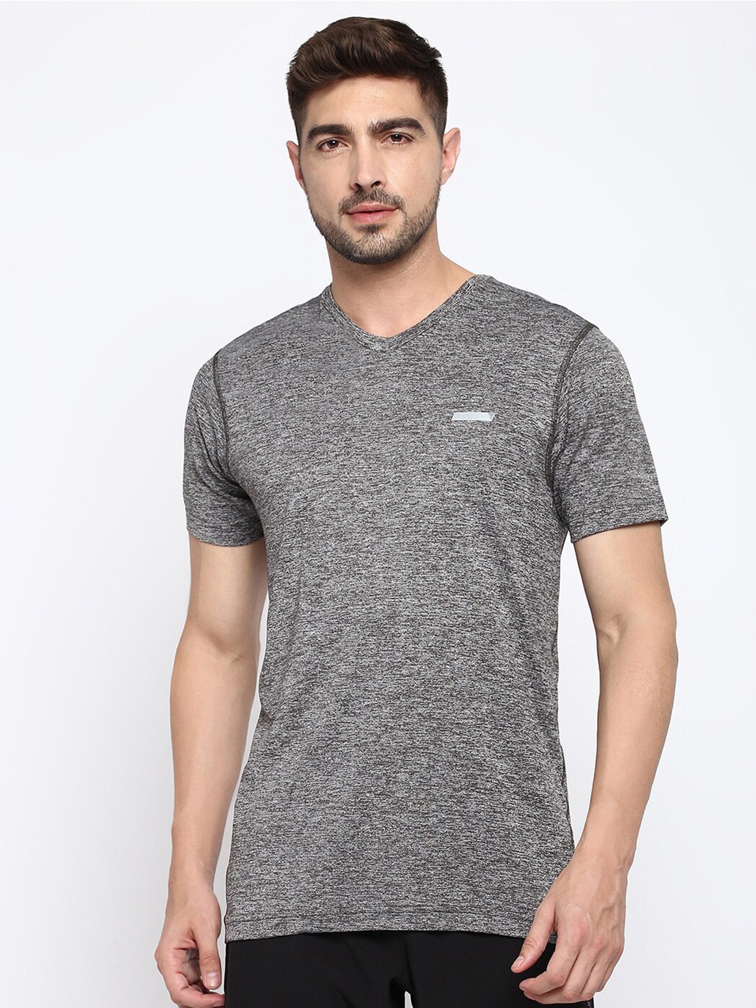 

Van Heusen V-Neck Regular Fit Casual T-Shirt, Grey