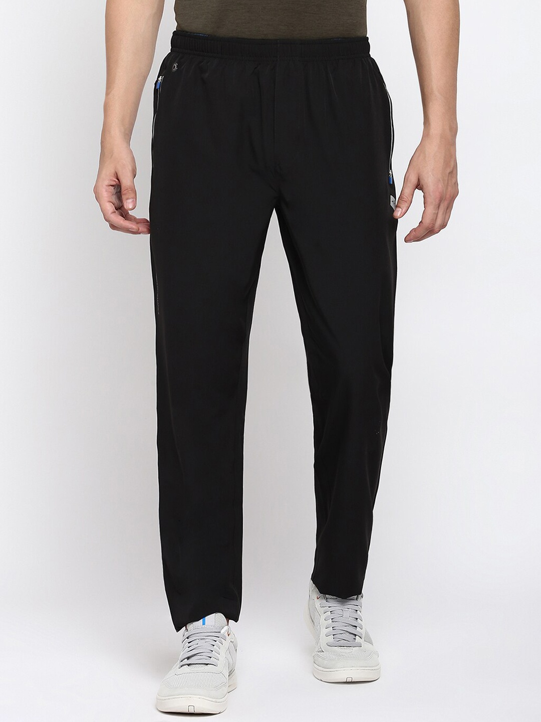 

Van Heusen Men Mid-Rise Training & Gym Track Pants, Black