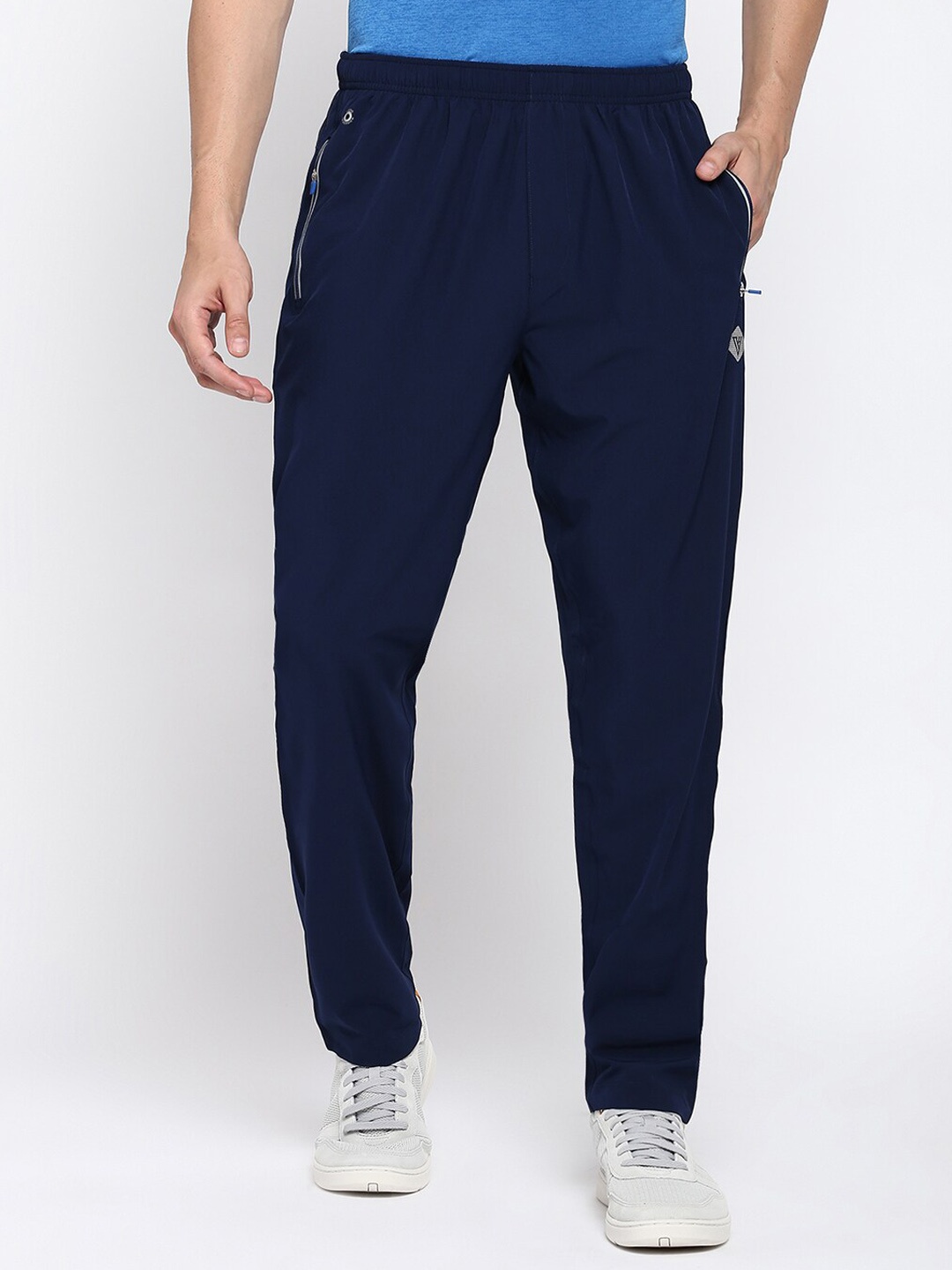 

Van Heusen Men Mid Rise Track Pants, Navy blue