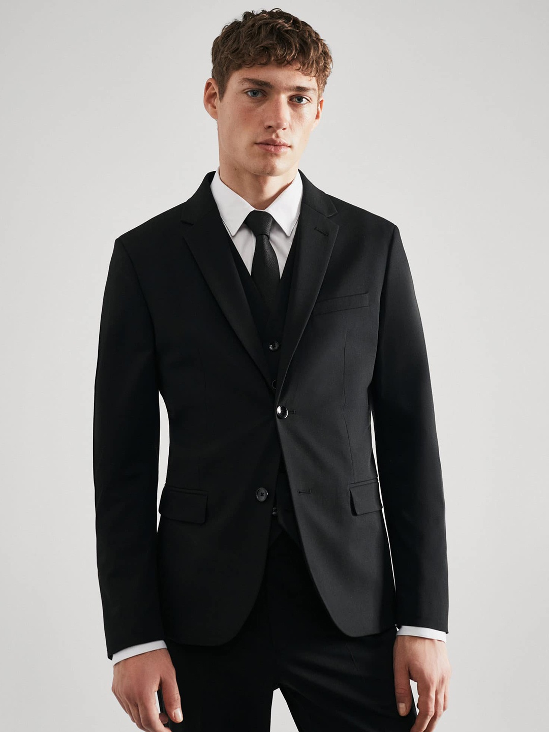 

MANGO MAN Super Slim Fit Formal Blazer, Black