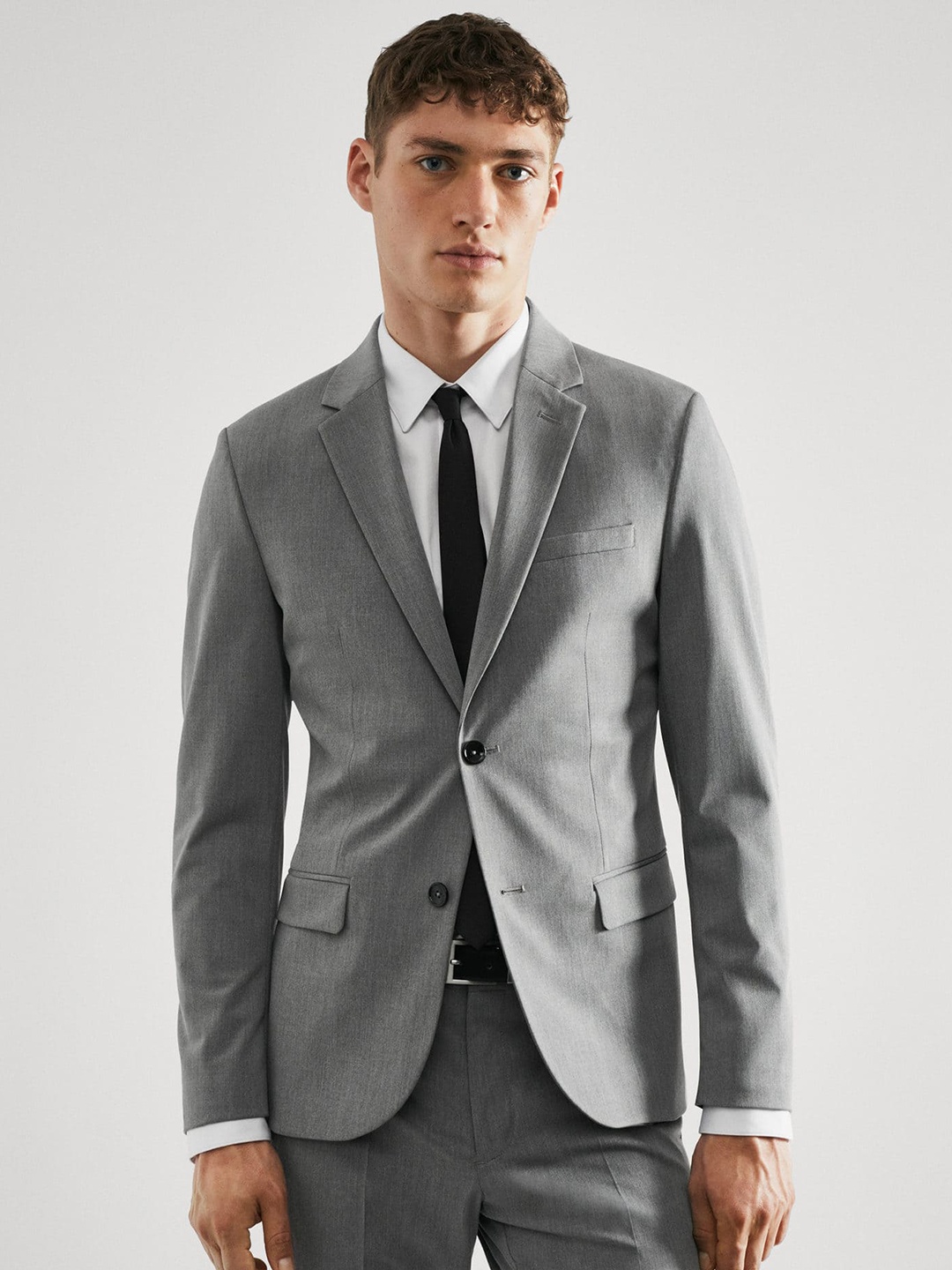 

MANGO MAN Super Slim Fit Formal Blazer, Grey