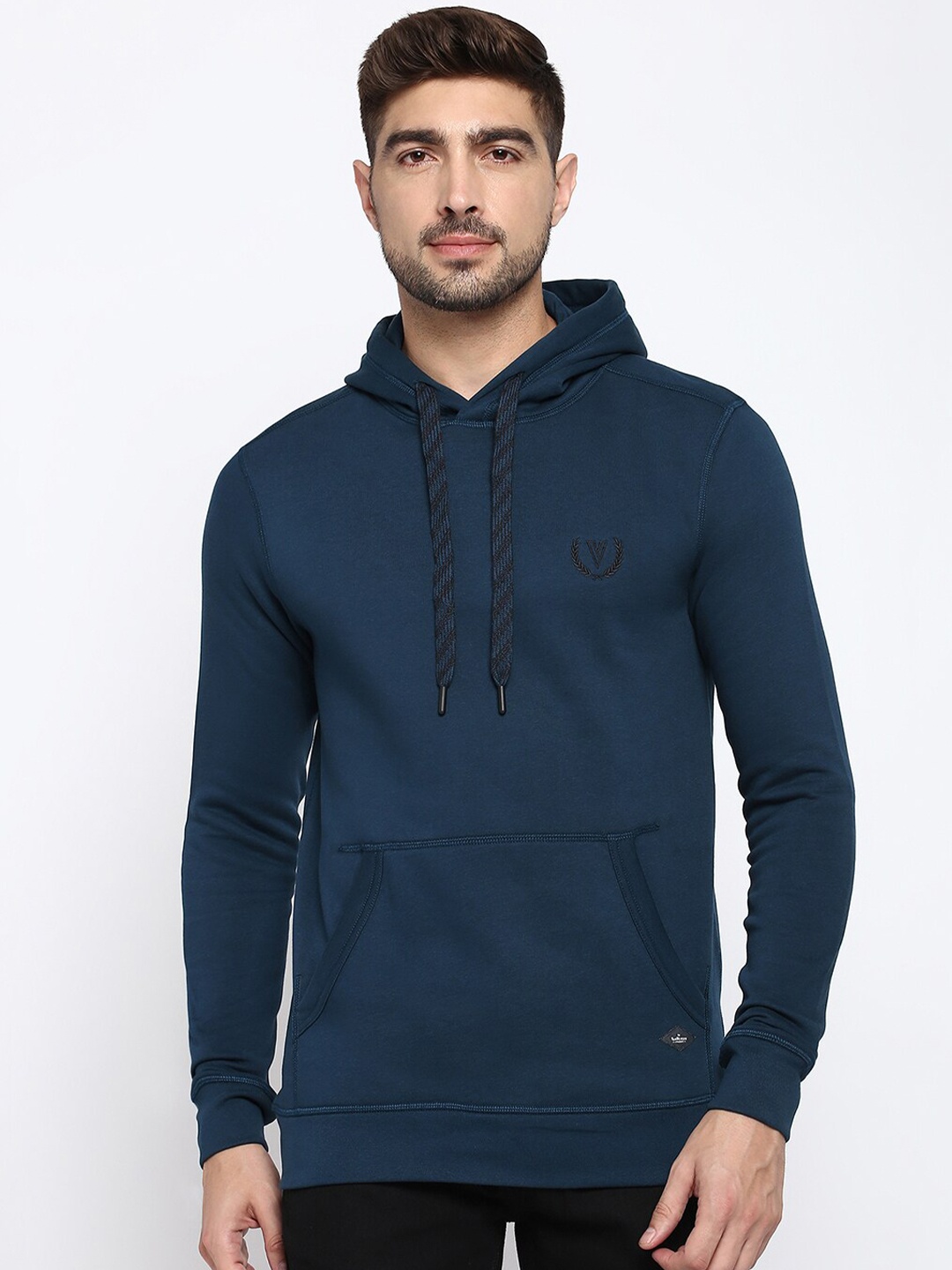 

Van Heusen Hooded Cotton Sweatshirt, Teal