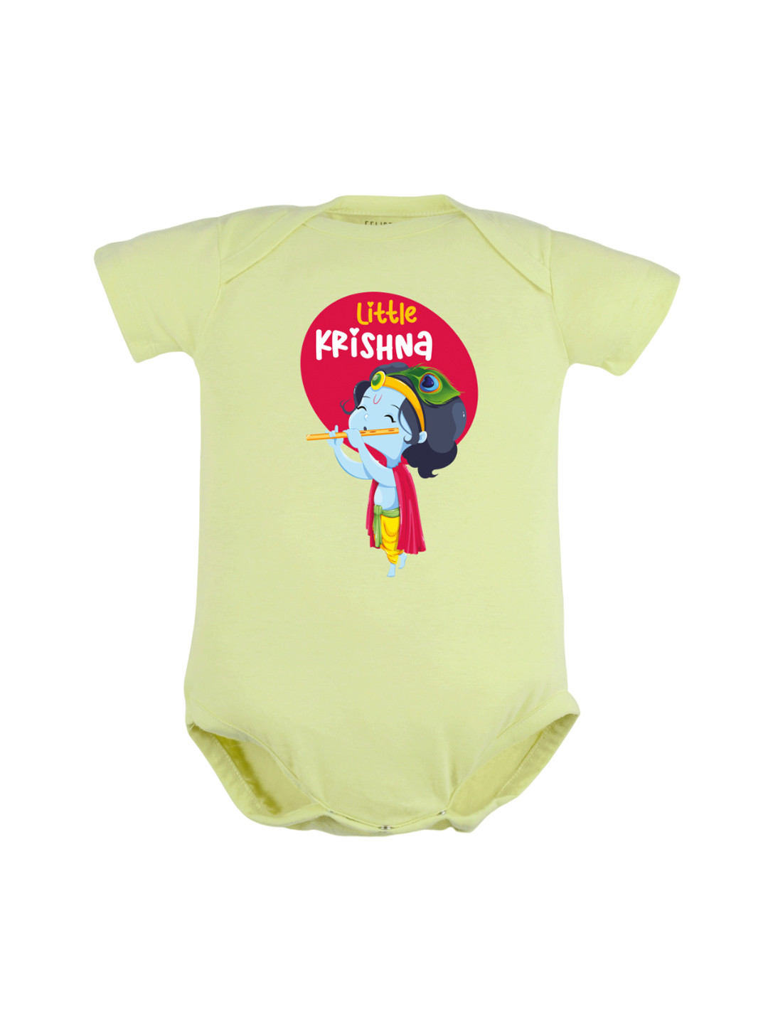 

FFLIRTYGO Baby Janmashtmi Special Pure Cotton Half Rompers, Green