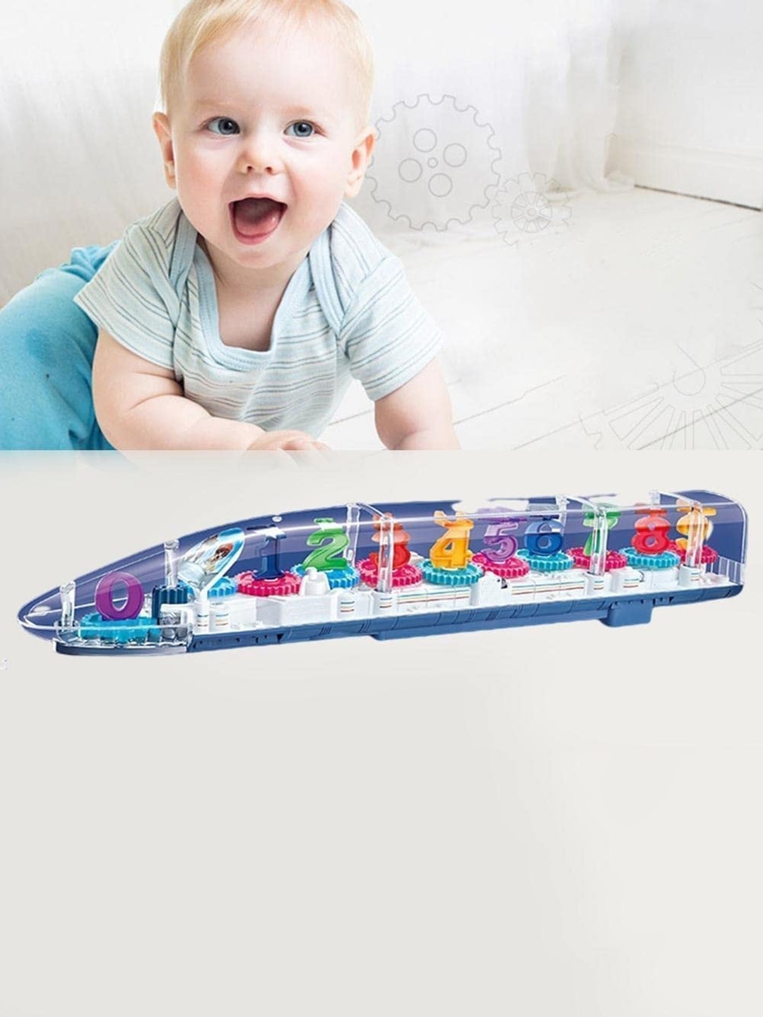 

MUREN Learning Train Toys Set, Blue