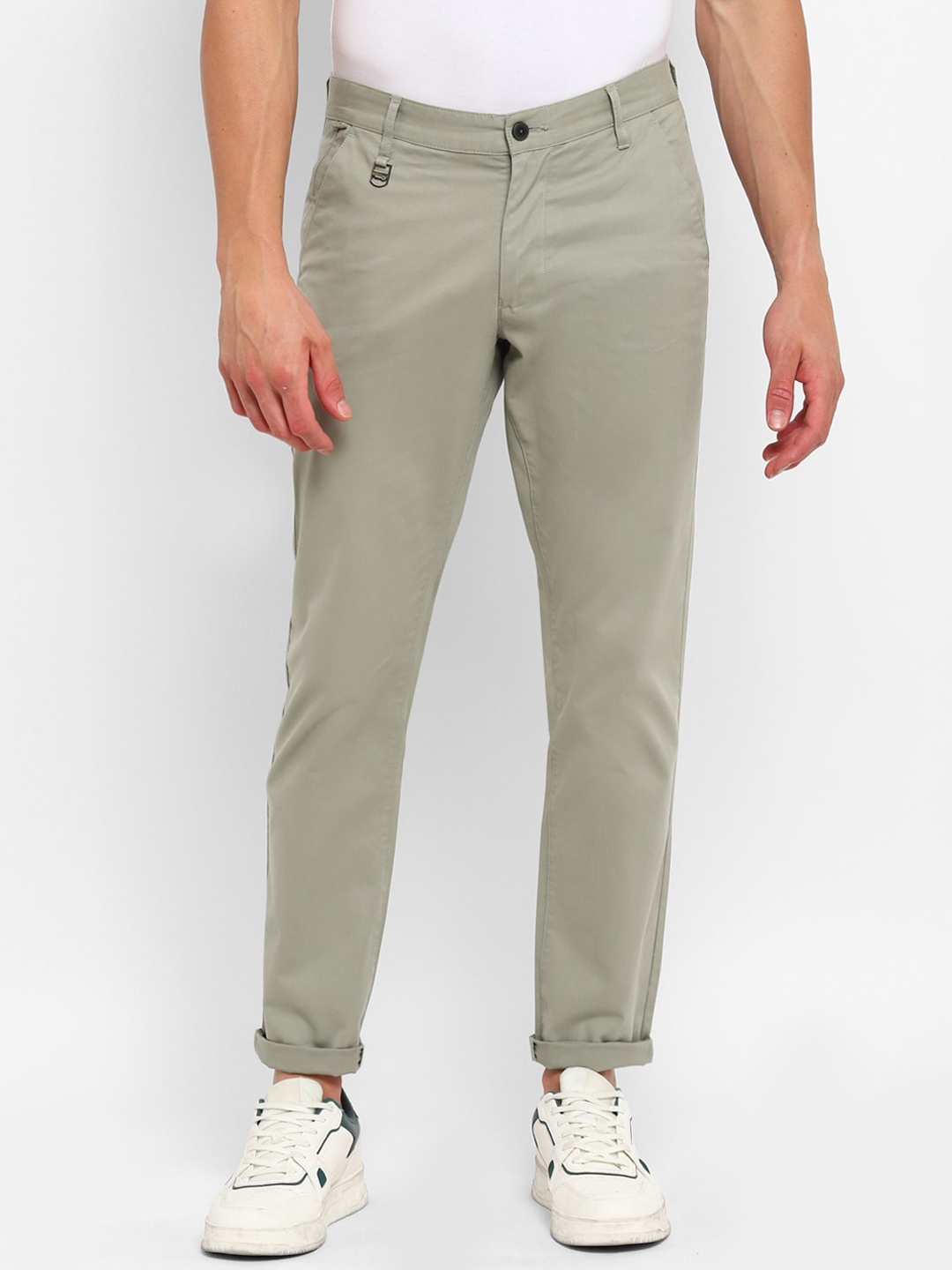 

Red Chief Men Mid-Rise Trousers, Olive