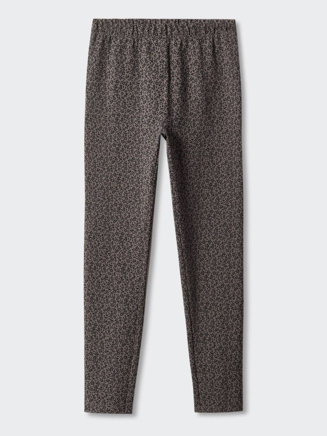 

Mango Kids Girls Floral Printed Mid-Rise Leggings, Grey