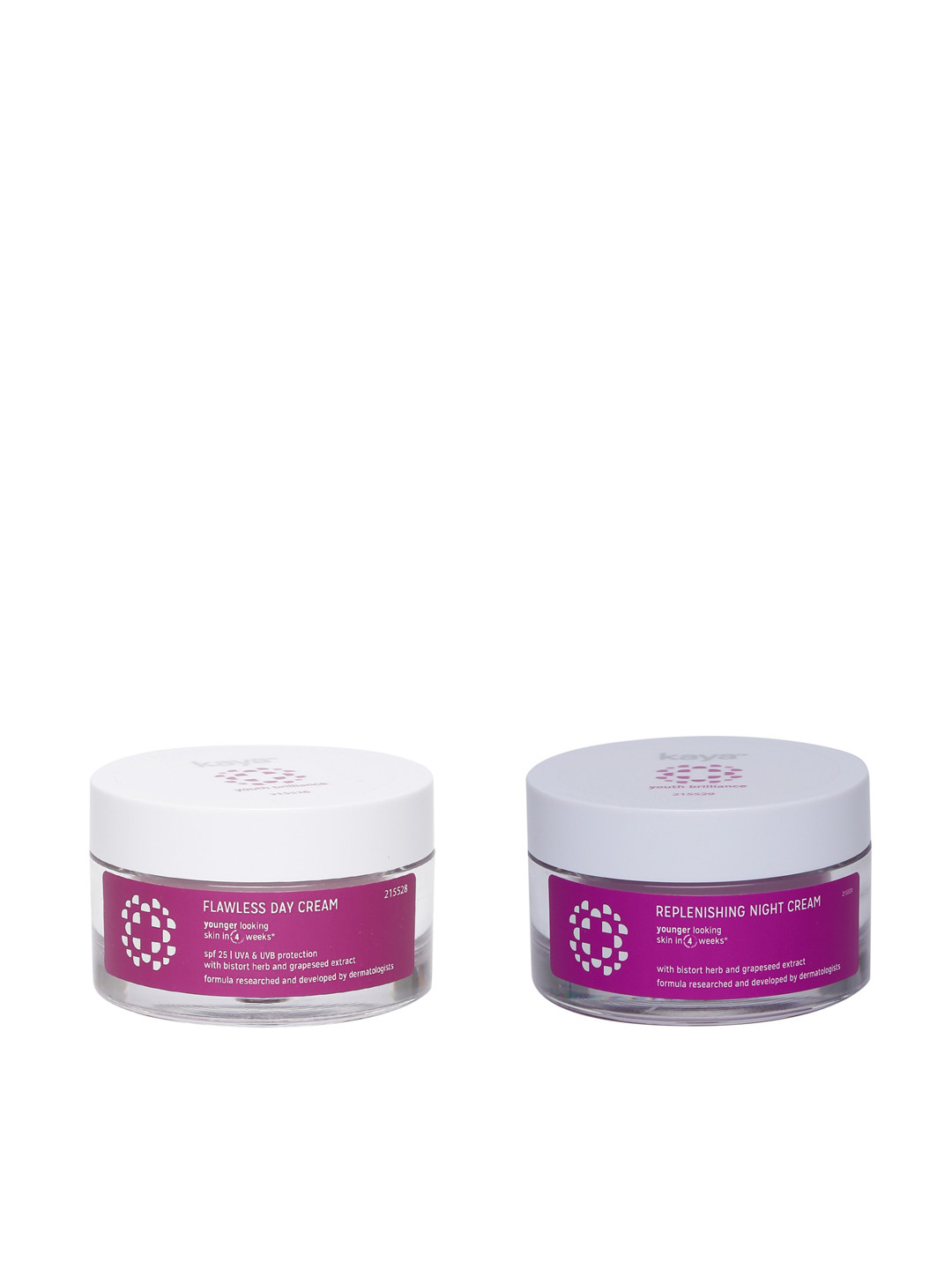 

Kaya Set of Day & Night Cream 50 g each, White
