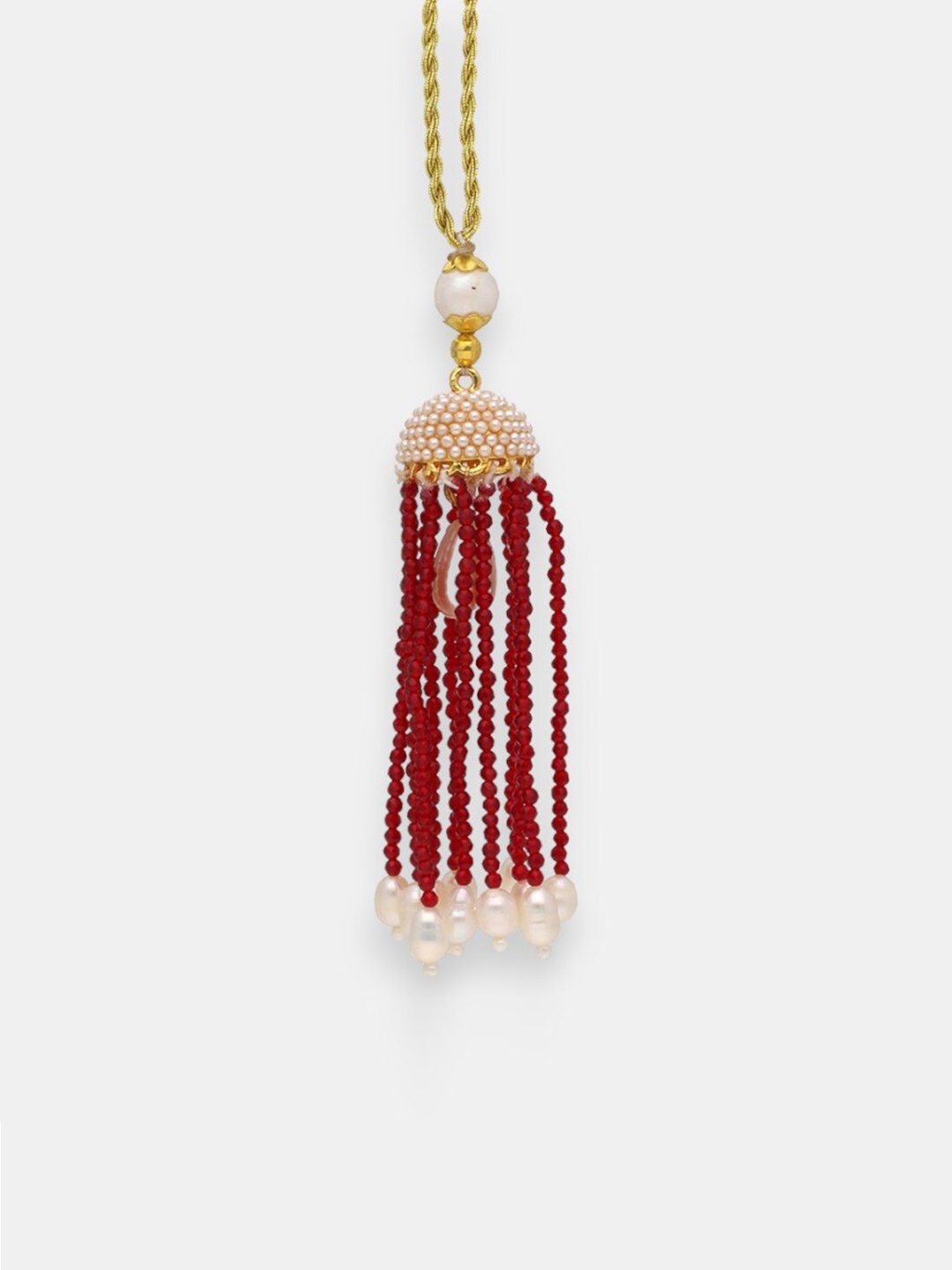 

Sri Jagdamba Pearls Dealer Pearl-Beaded Lumba, Gold