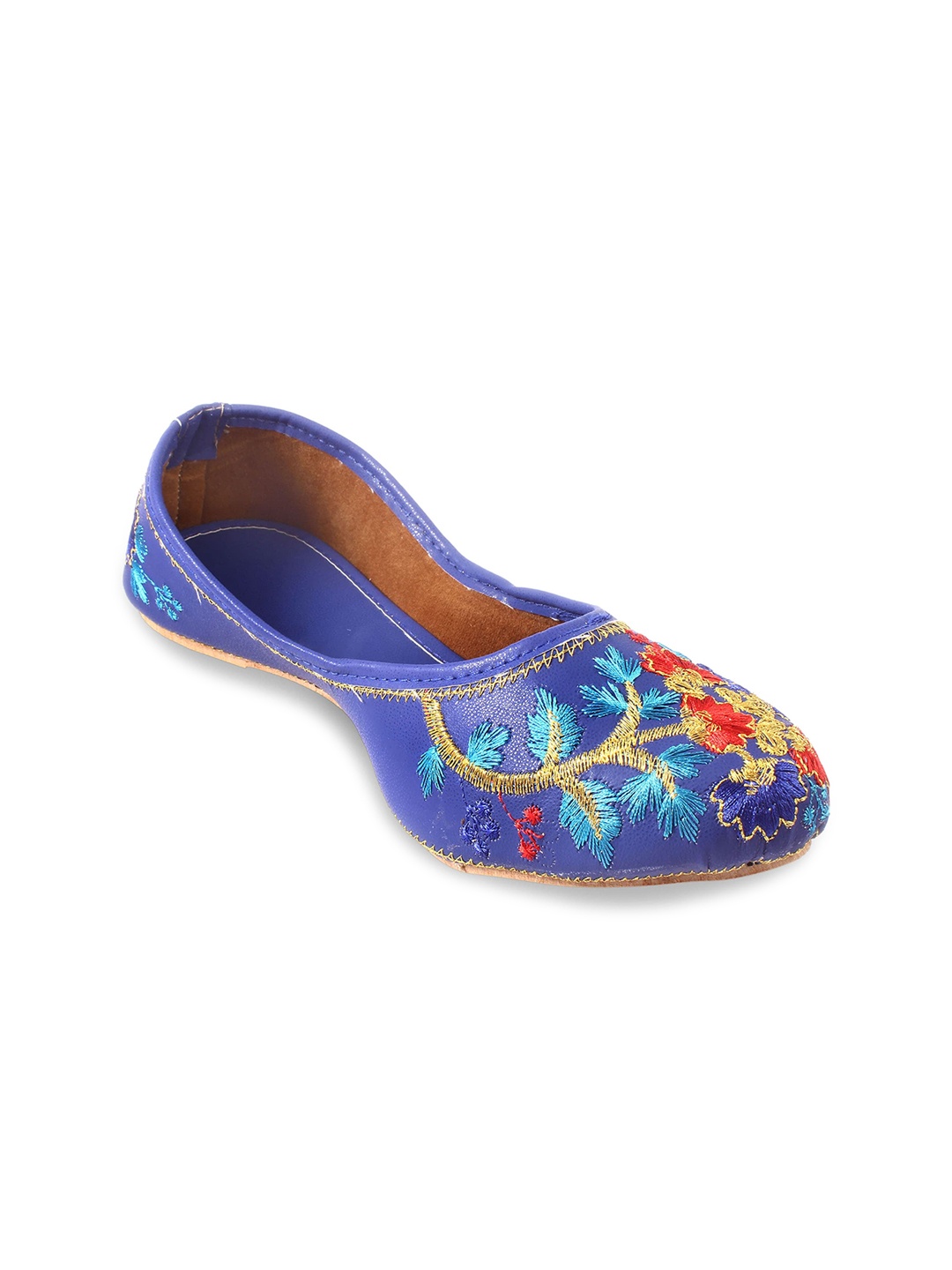 

Apratim Ethnic Embroidered Mojaris, Blue