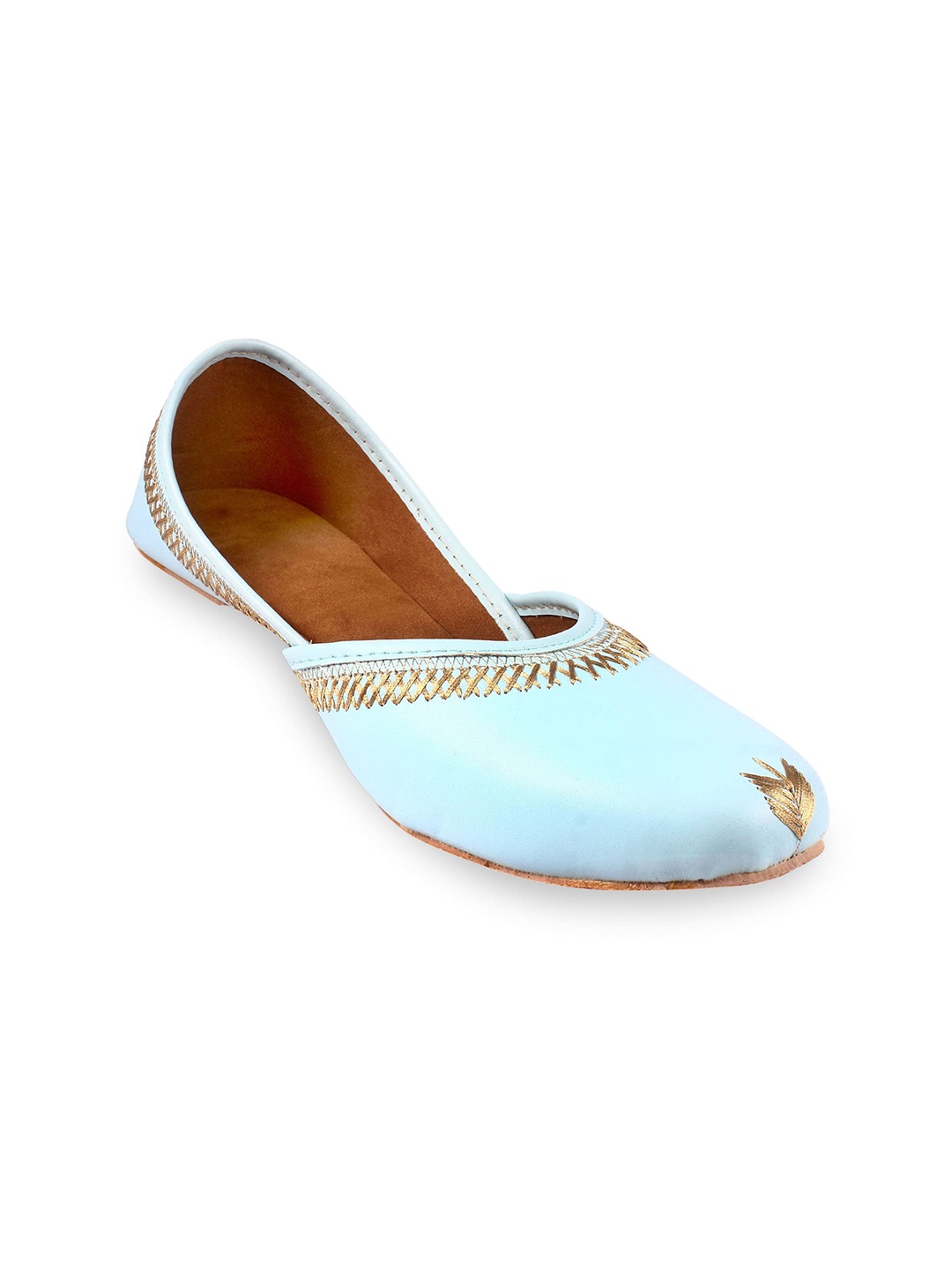 

Apratim Embroidered Ethnic Mojaris, Blue