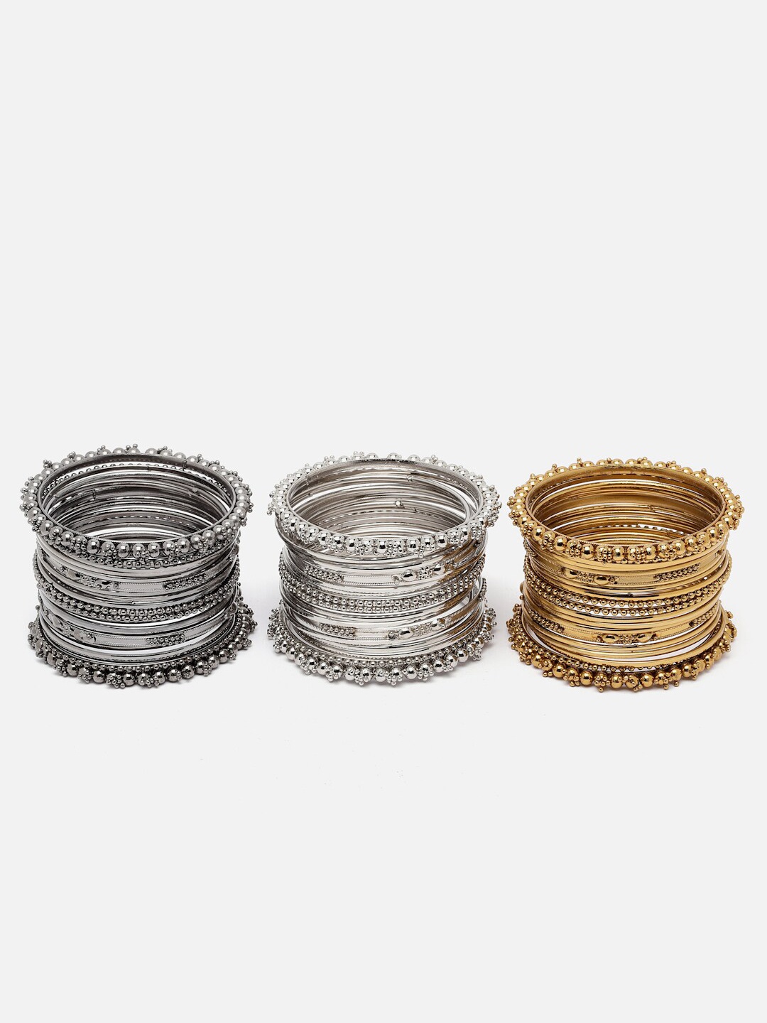 

Anouk Set Of 60 Gold-Plated Textured Bangles