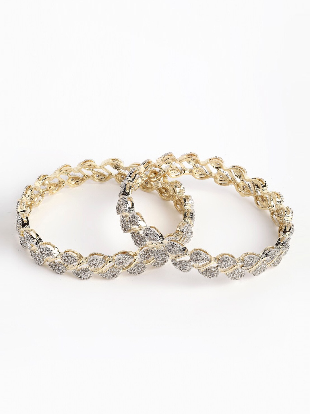 

Anouk Set of 2 Gold-plated AD-Studded Bangles