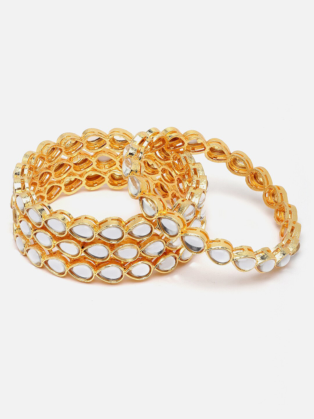 

Anouk Set of 4 Gold-plated AD-Studded Bangles