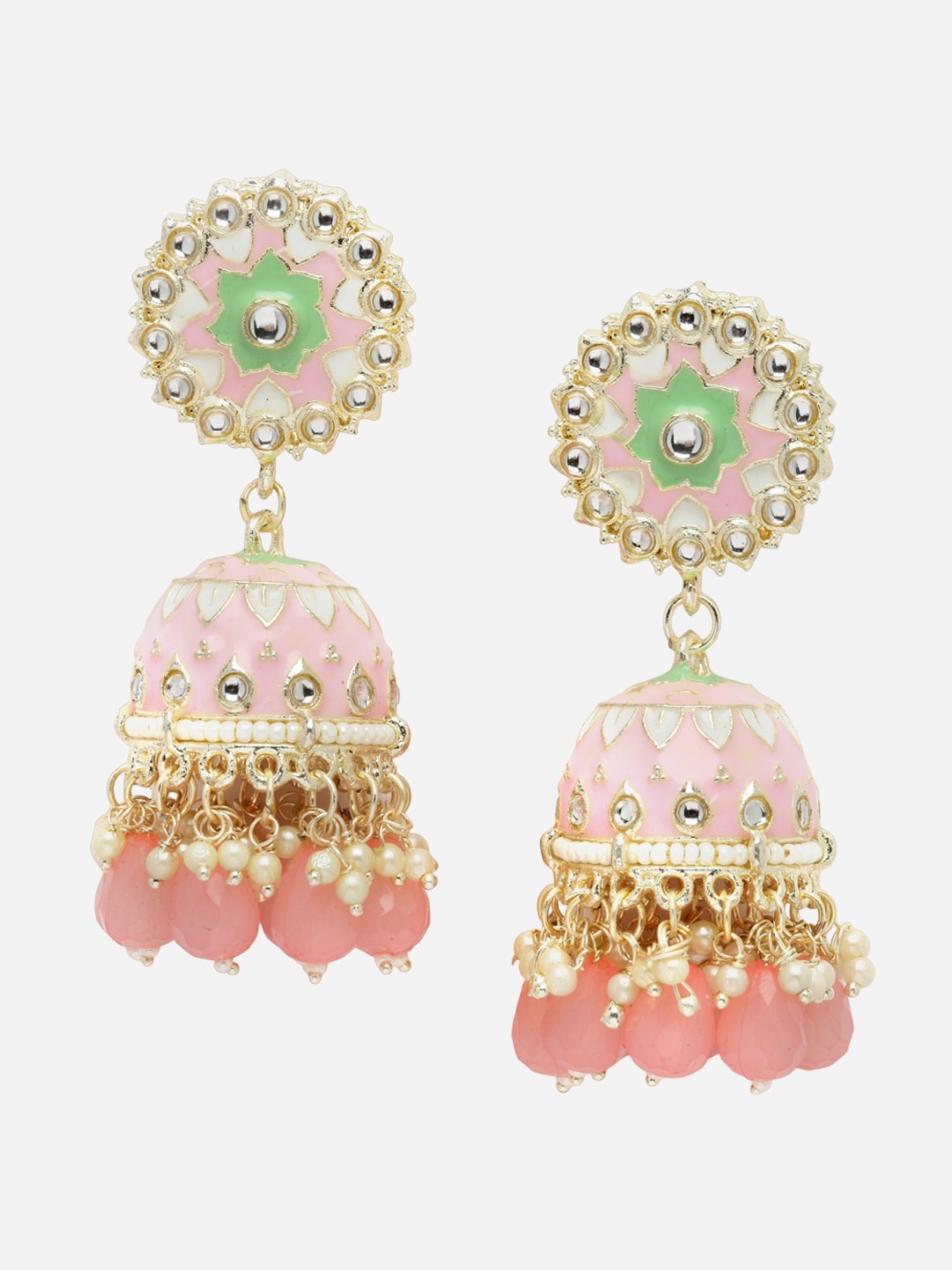 

Anouk Gold-Plated Dome Shaped Jhumkas