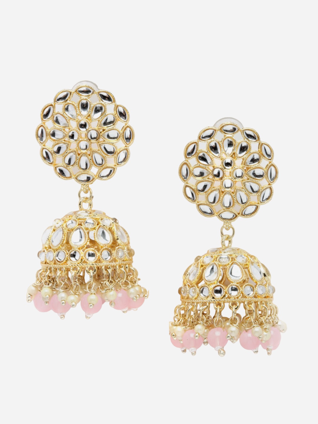 

Anouk Gold-Plated Dome Shaped Jhumkas