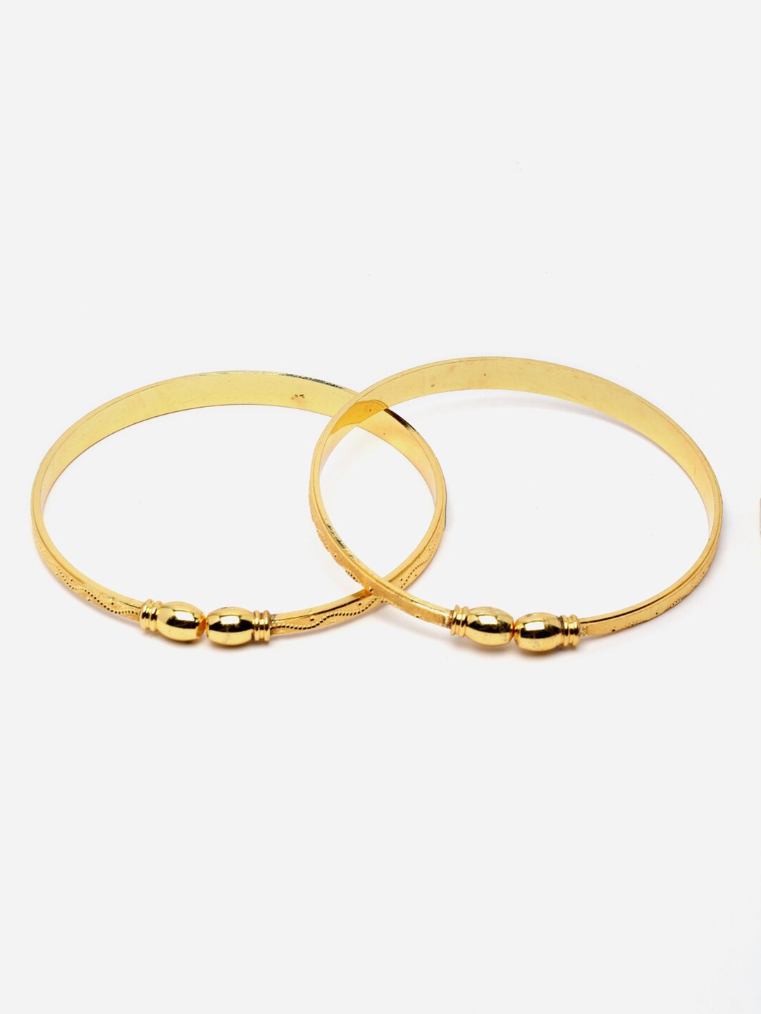 

Anouk Women Set Of 2 Gold-Toned Gold-Plated Kada Bracelet