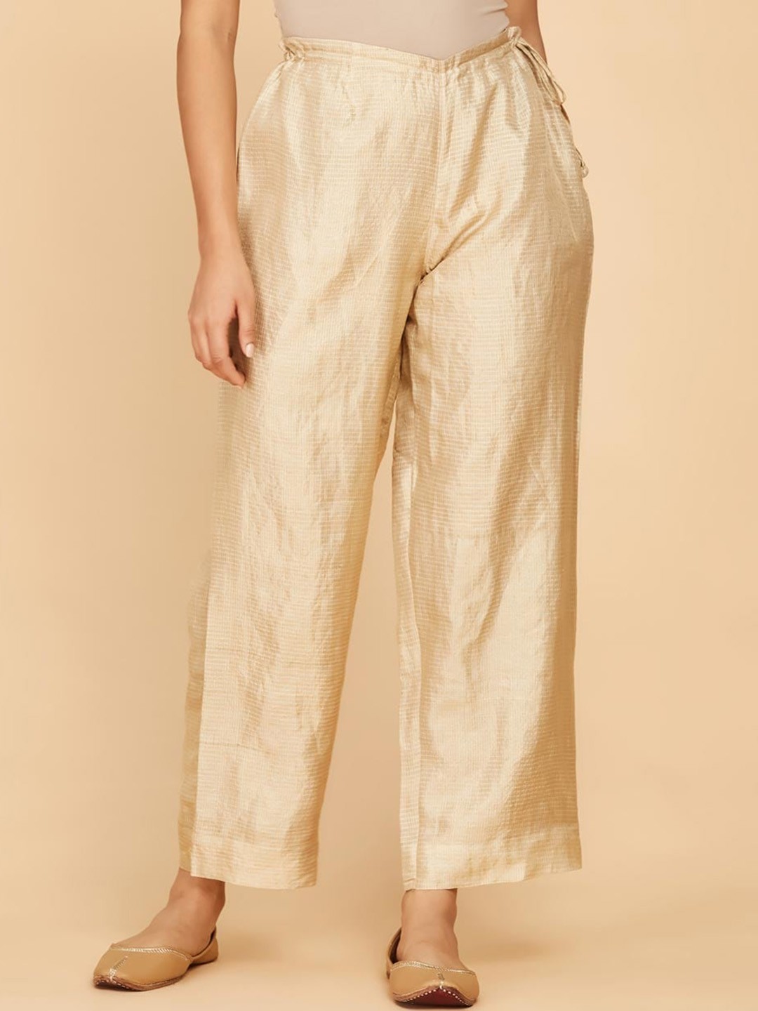 

Fabindia Women Beige Trousers