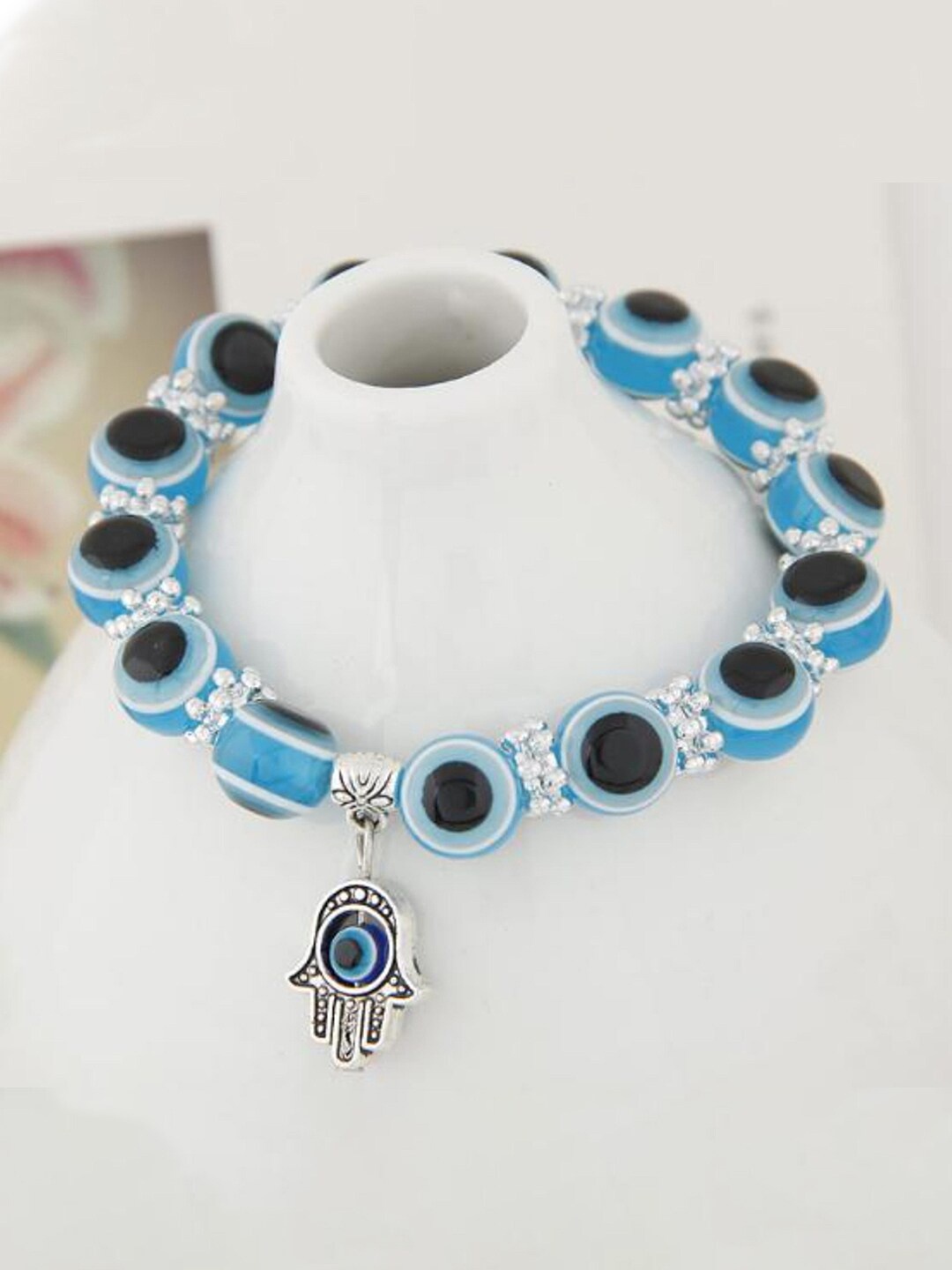 

YouBella Evil Eye Charm Bracelet, Blue