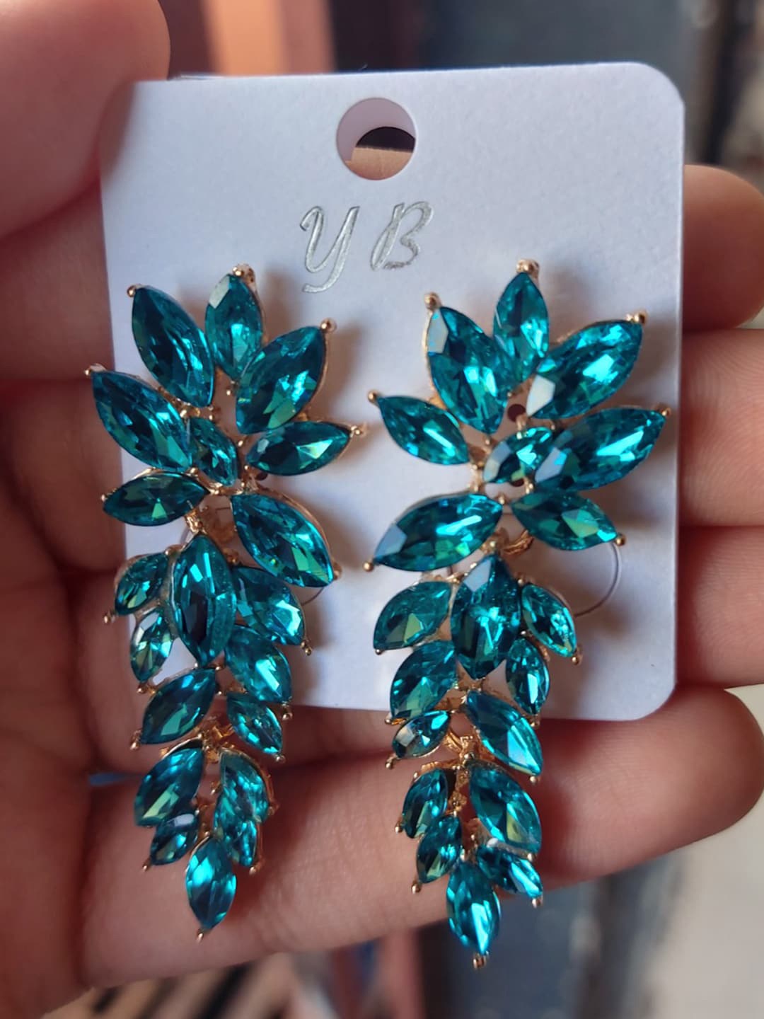 

YouBella Gold-Plated Floral Drop Earrings