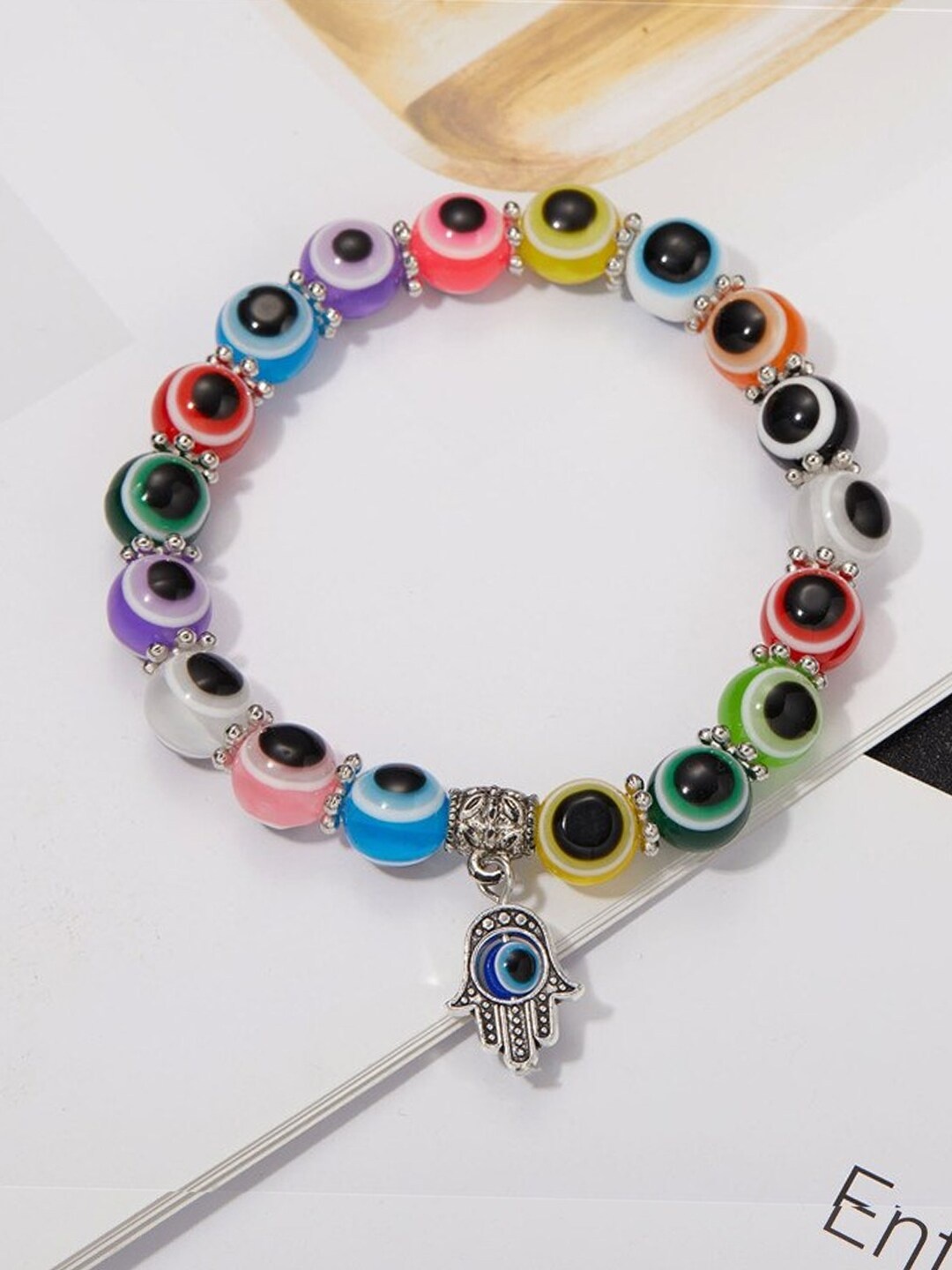 

YouBella Evil Eye Charm Bracelet, Green