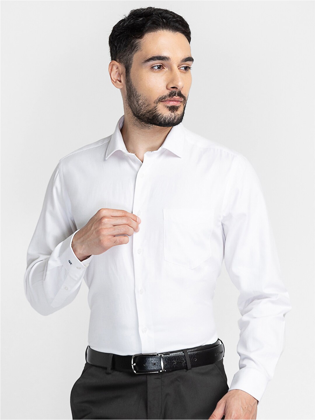 

INSPIRO Classic Slim Fit Cotton Formal Shirt, White