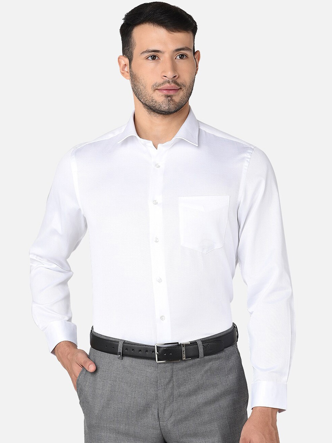 

INSPIRO Spread Collar Classic Cotton Formal Shirt, White
