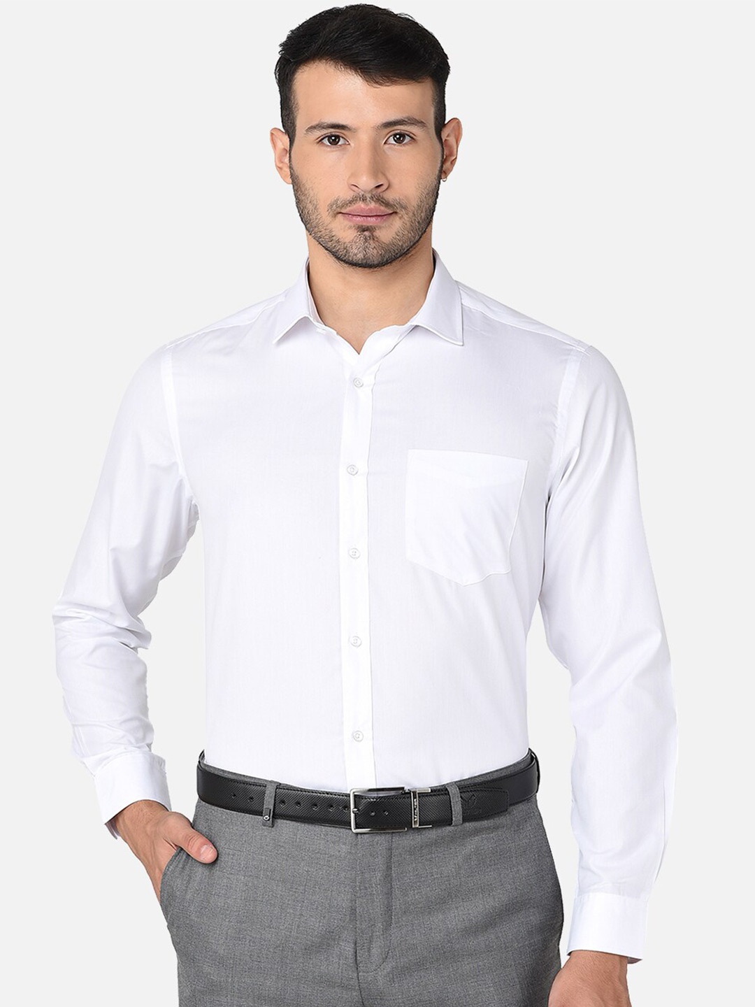

INSPIRO Classic Regular Fit Cotton Formal Shirt, White