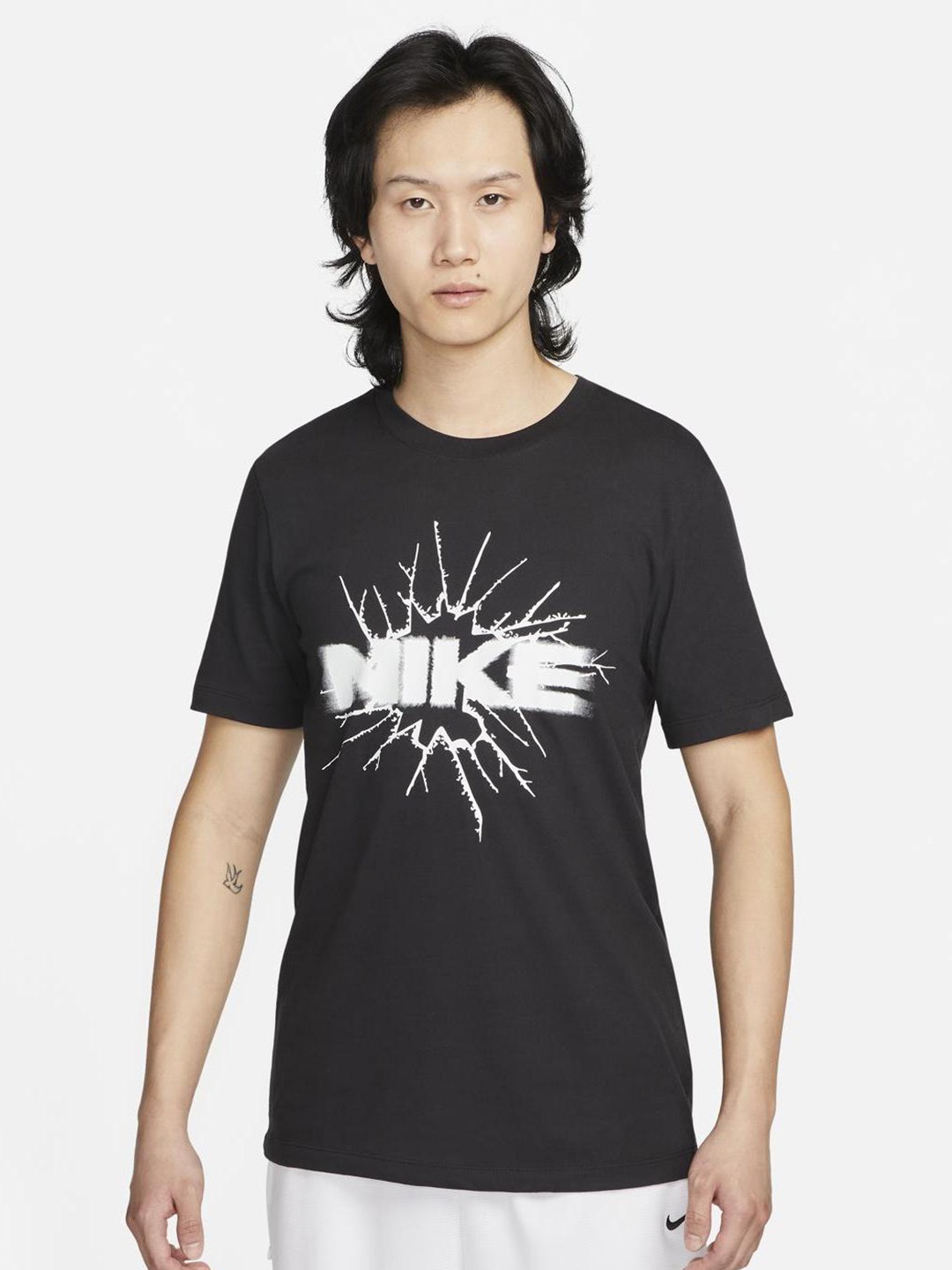 

Nike Typography Printed T-Shirt, Black