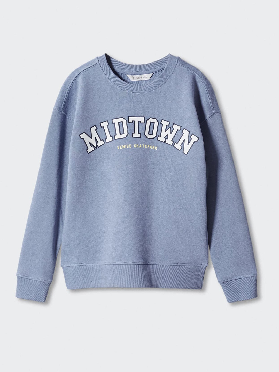 

Mango Kids Boys Pure Cotton Printed Sweatshirt, Blue