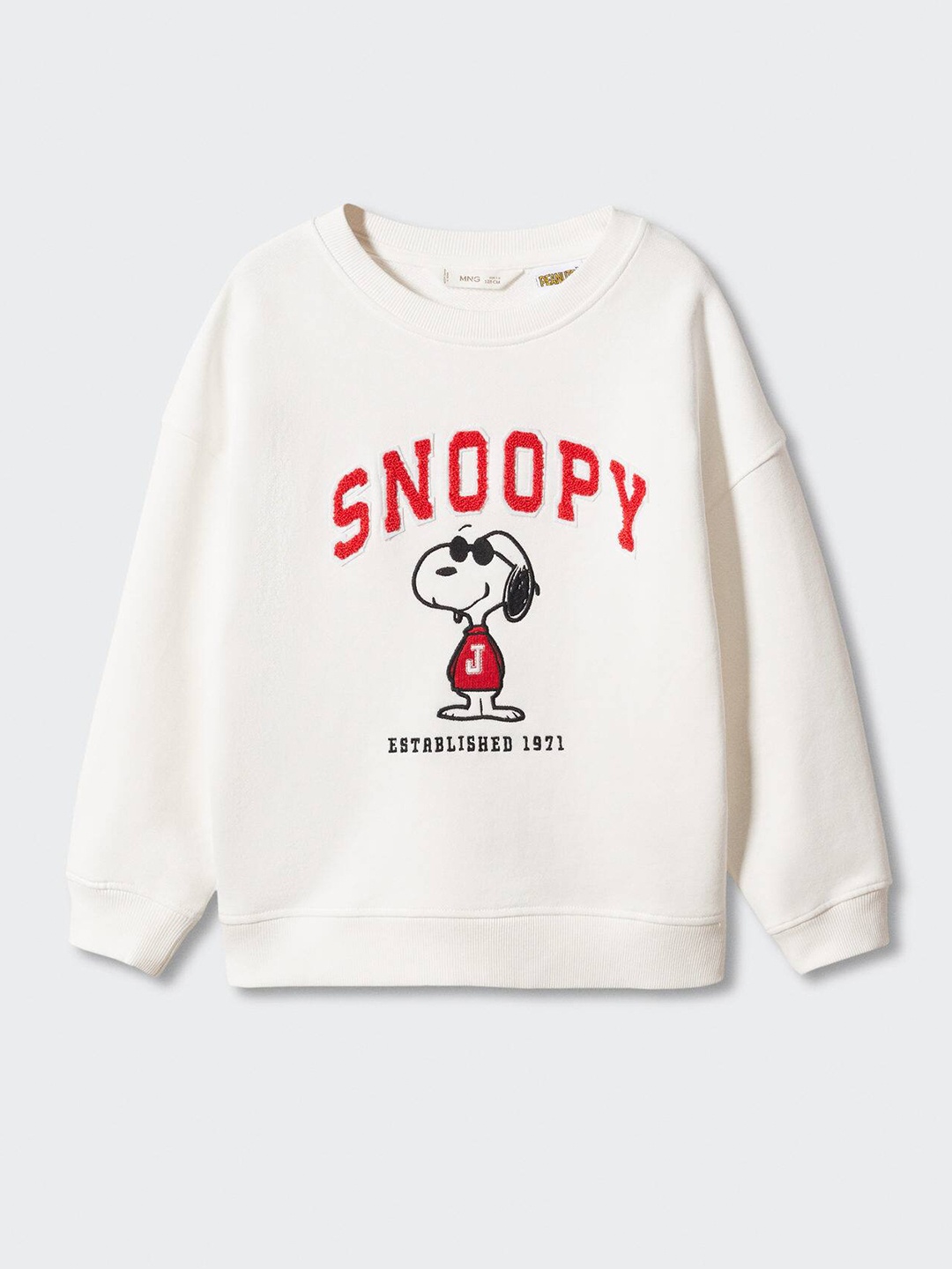 

Mango Kids Girls Cotton Snoopy Printed Sweatshirt, White