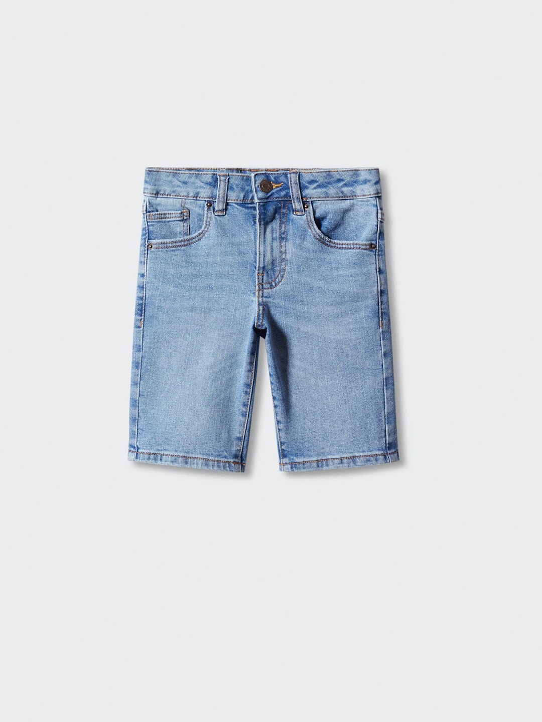 

Mango Kids Boys Denim Shorts, Blue