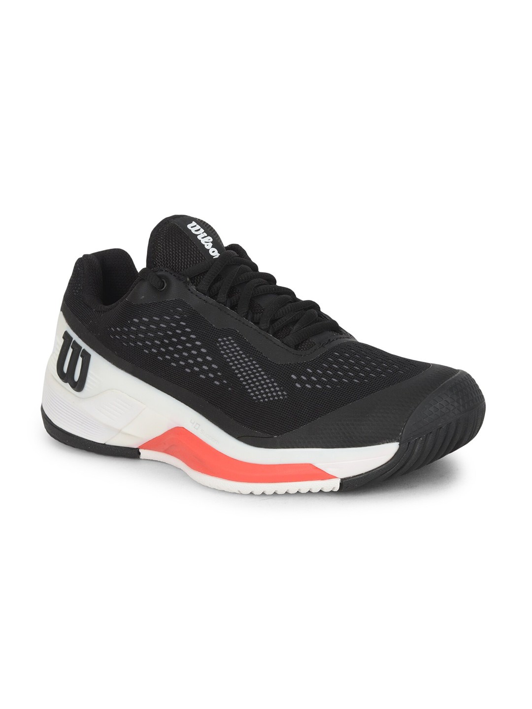 

Wilson Men Non-Marking Contagrip Lace-Up Tennis Shoes, Black
