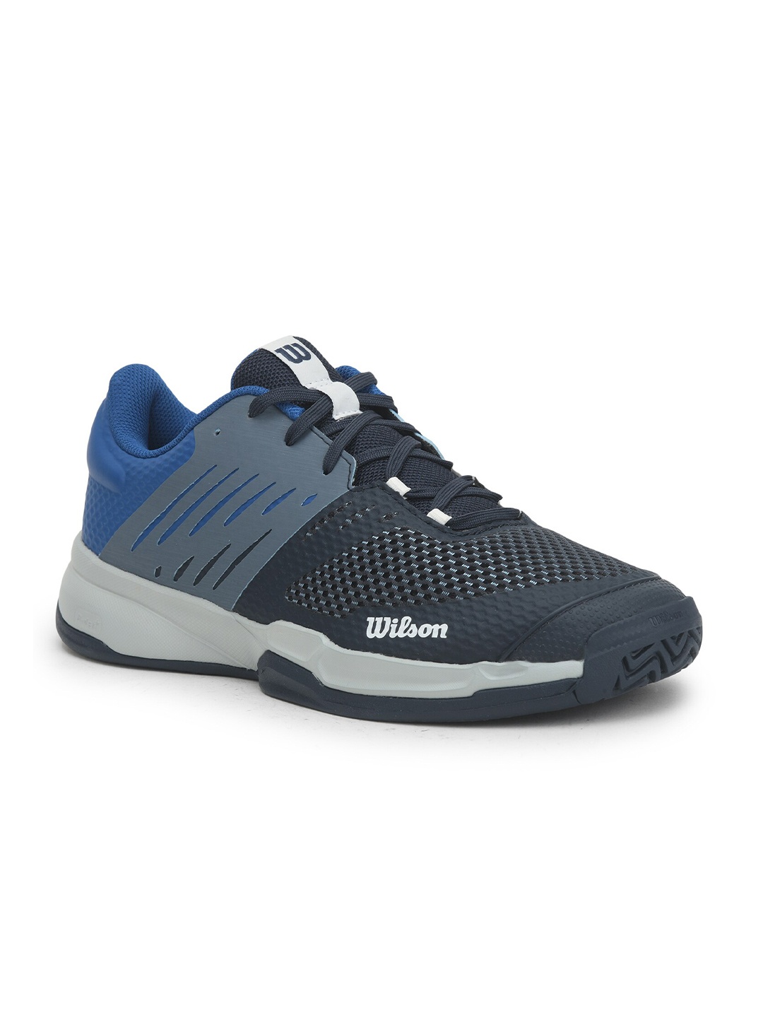

Wilson Men Non-Marking Contagrip Lace-Up Tennis Shoes, Navy blue