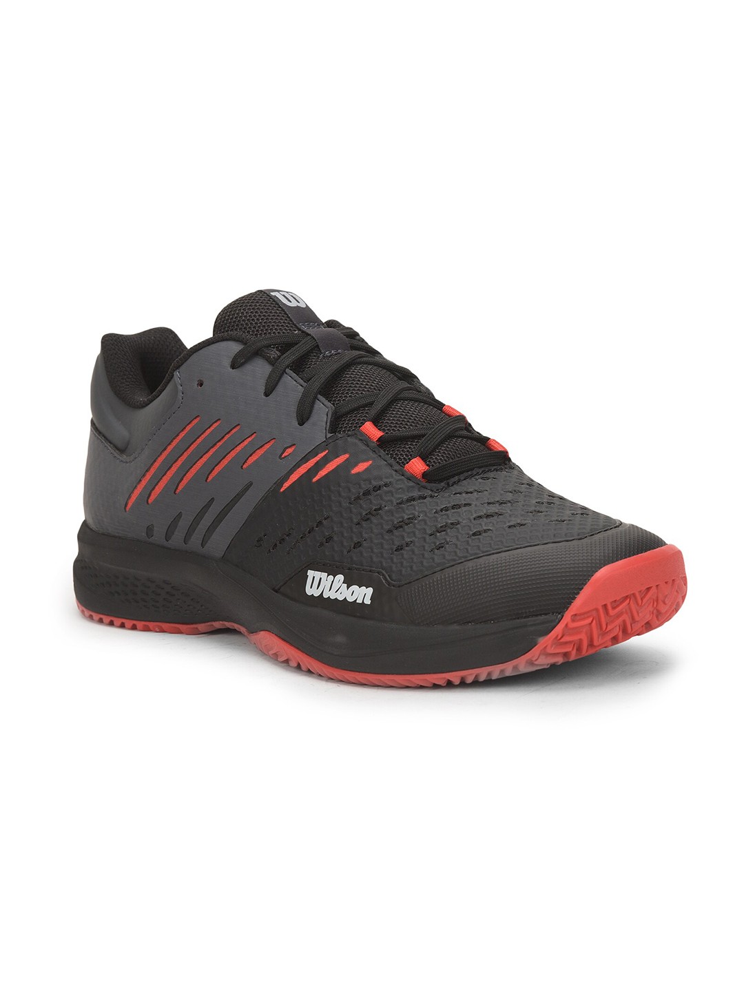 

Wilson Men Non-Marking Contagrip Lace-Up Tennis Shoes, Black