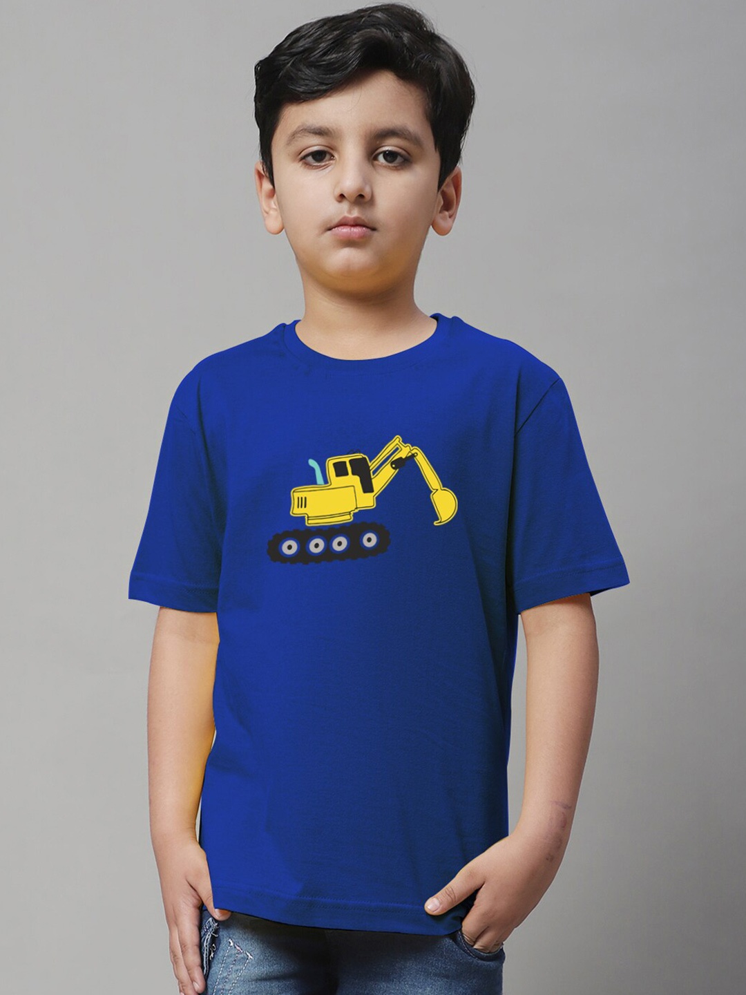 

Friskers Boys Graphic Printed Slim Fit Cotton T-shirt, Blue
