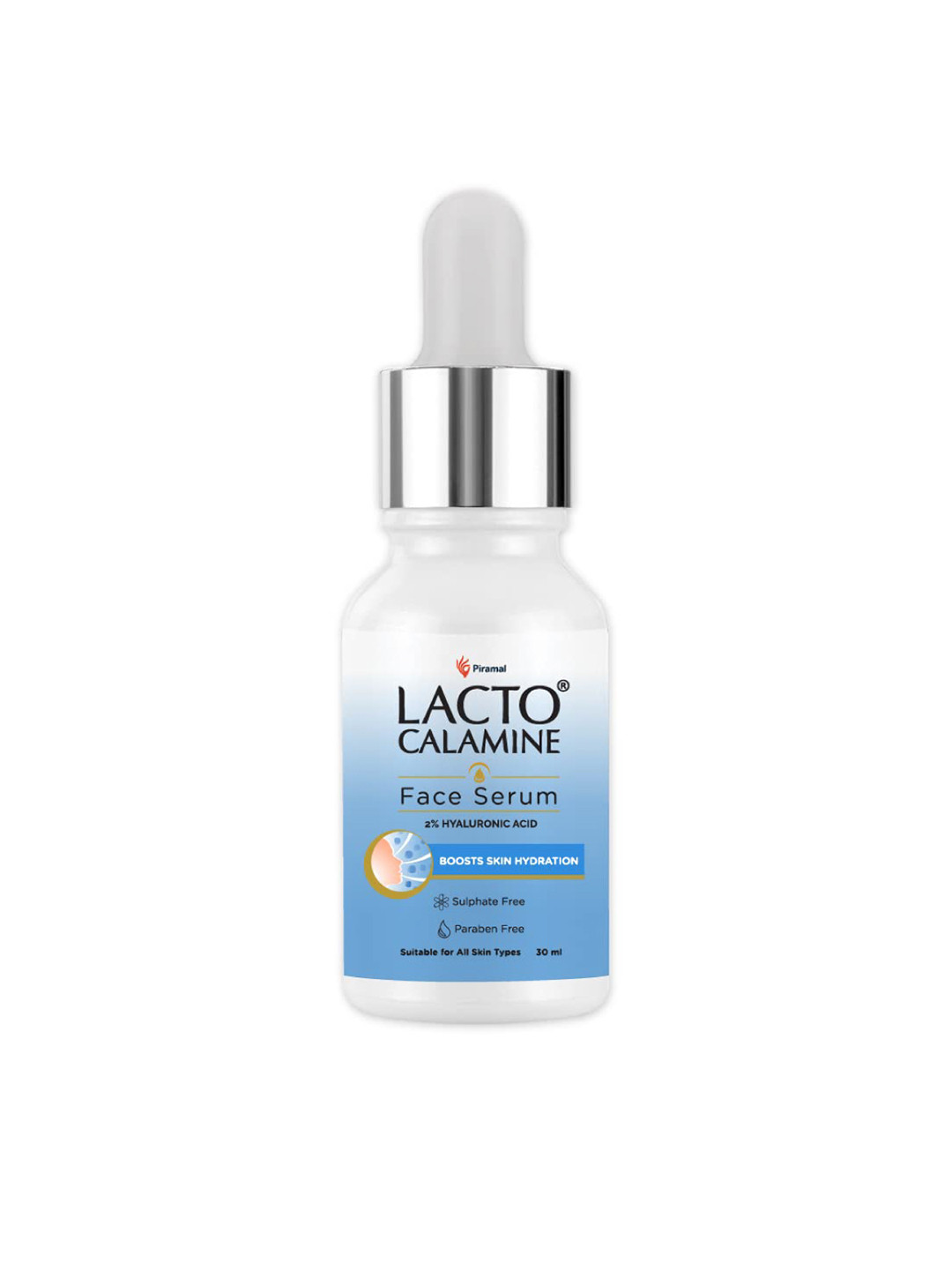 

Lacto Calamine 2% Hyaluronic Acid Face Serum To Boost Skin Hydration - 30 ml, Blue