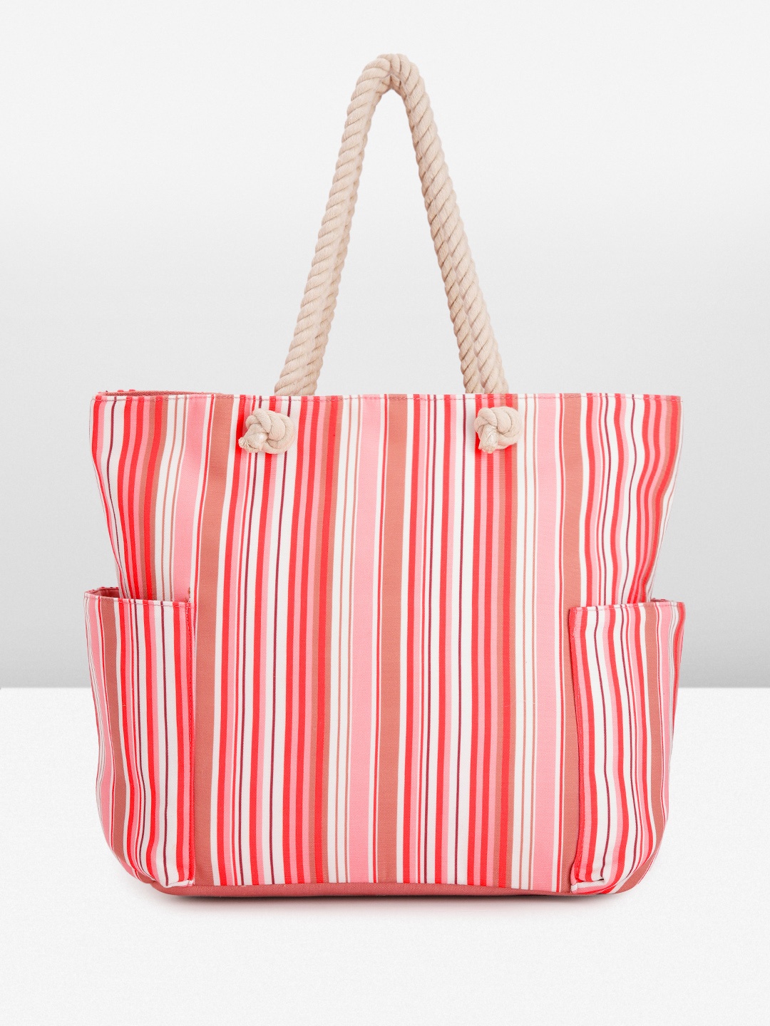 

Anouk Striped Oversized Structured Tote Bag, Multi