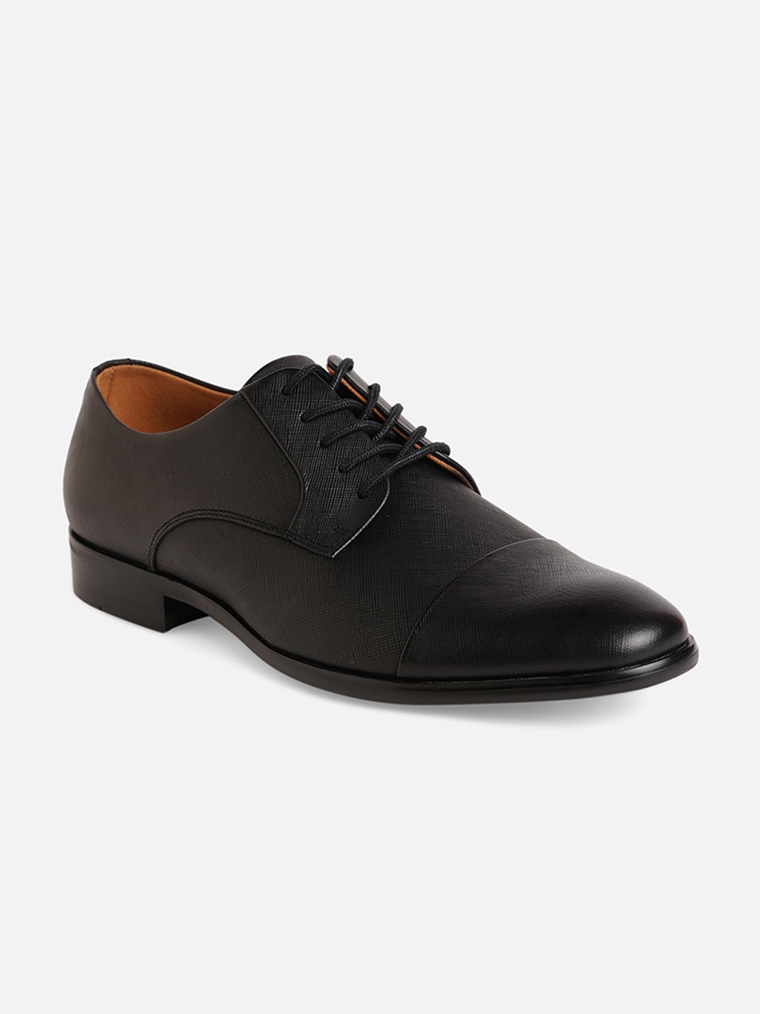 

ALDO Men Textured Leather Formal Derbys, Black