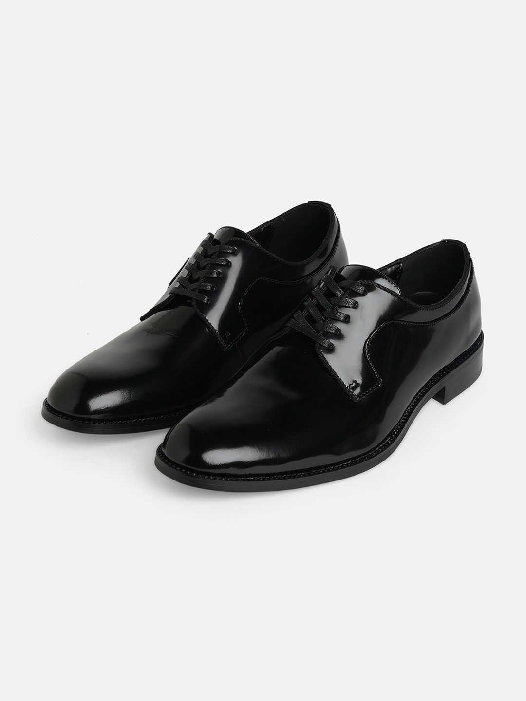 

ALDO Men Leather Formal Derbys, Black