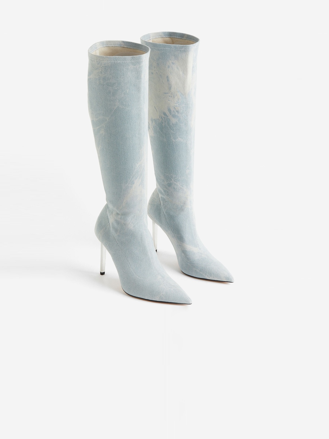 

H&M Knee-High Boots, Blue