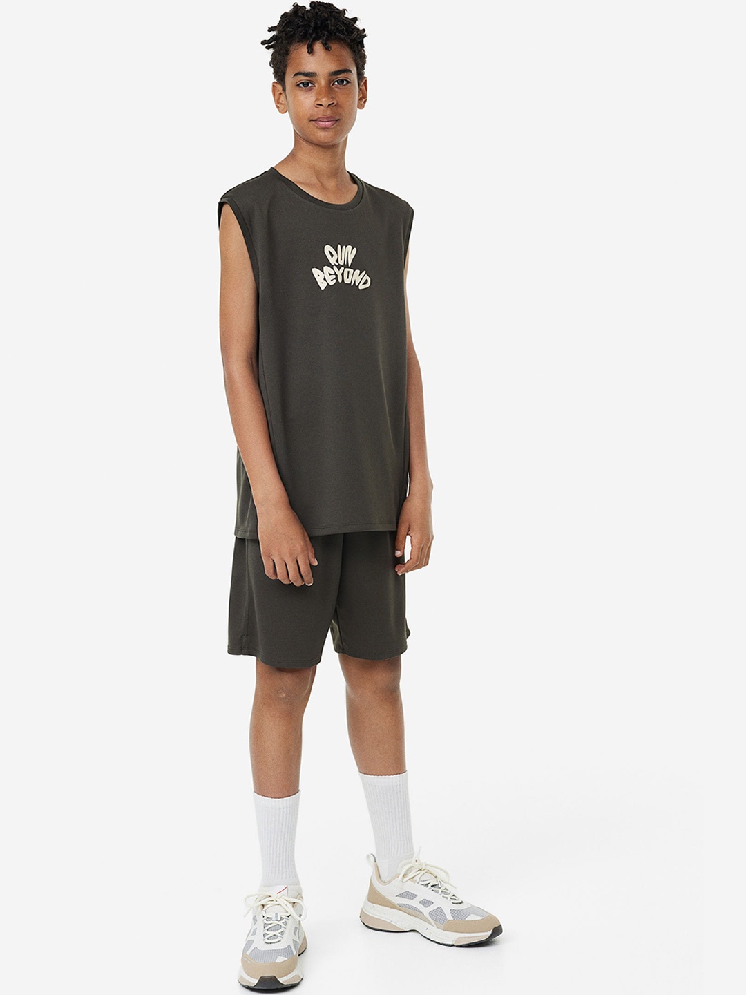 

H&M Boys 2-Piece DryMove Sports Set, Grey