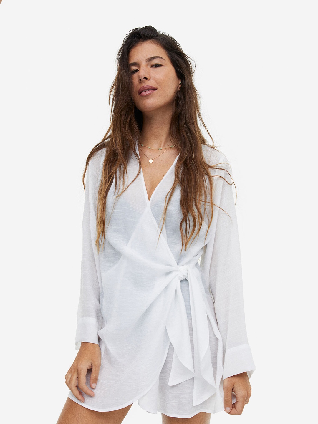 

H&M Beach Wrap Dress, White