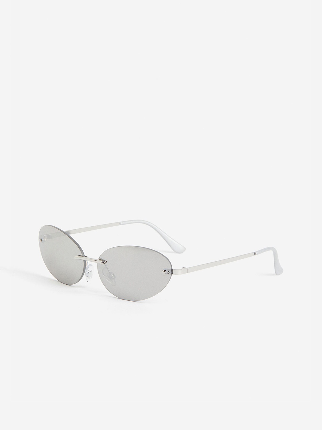 

H&M Women Oval Sunglasses 1192006002, Silver