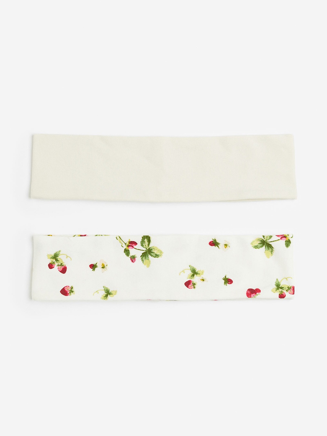 

H&M 2-Pack Jersey Headbands, Beige