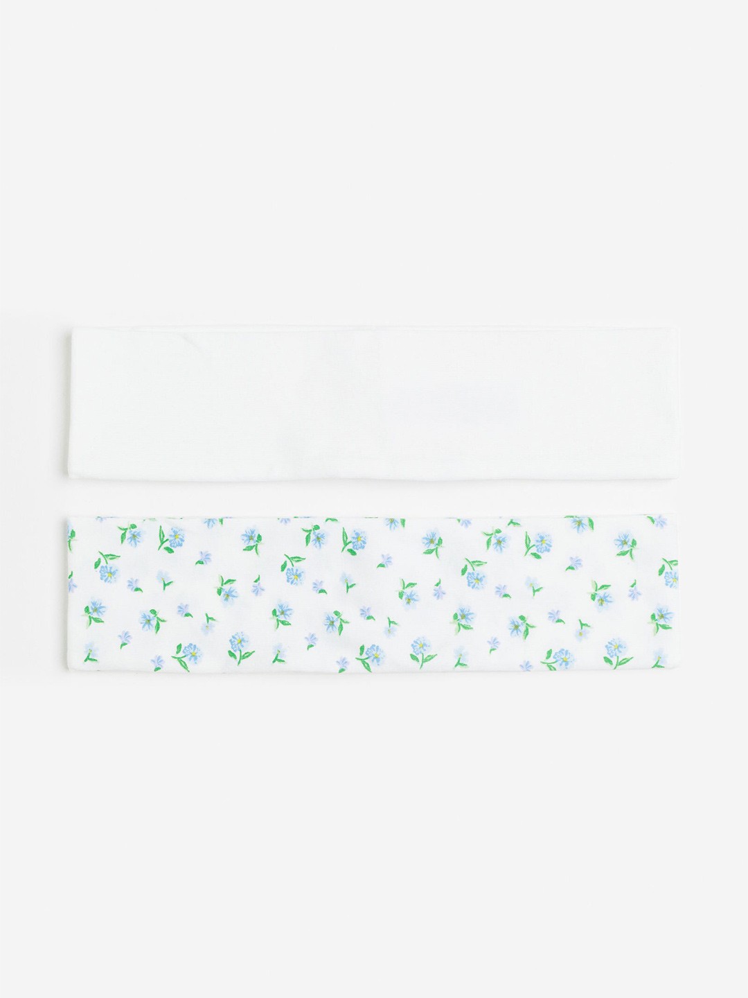 

H&M 2-Pack Jersey Headbands, White