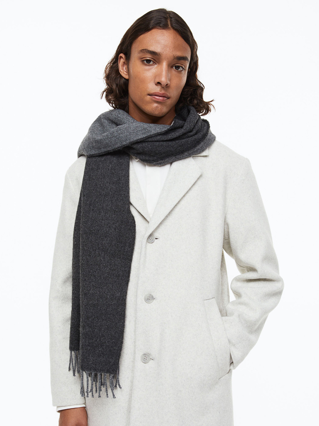 

H&M Men Scarf, Grey