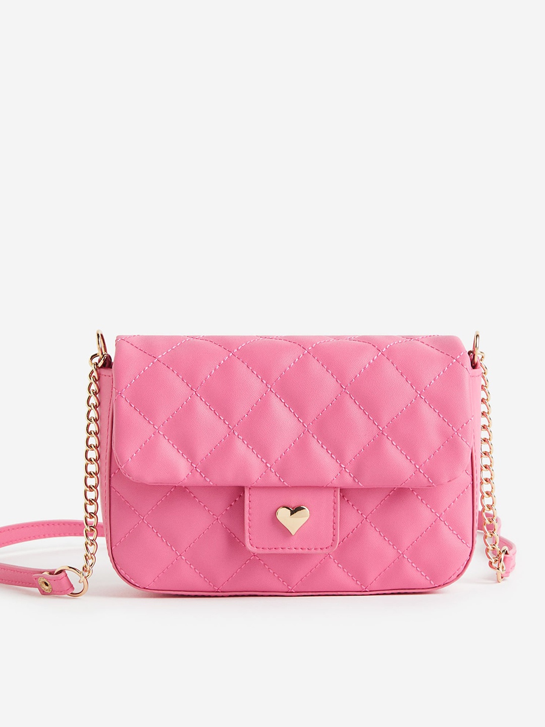 

H&M Girls Quilted Shoulder Bag, Pink