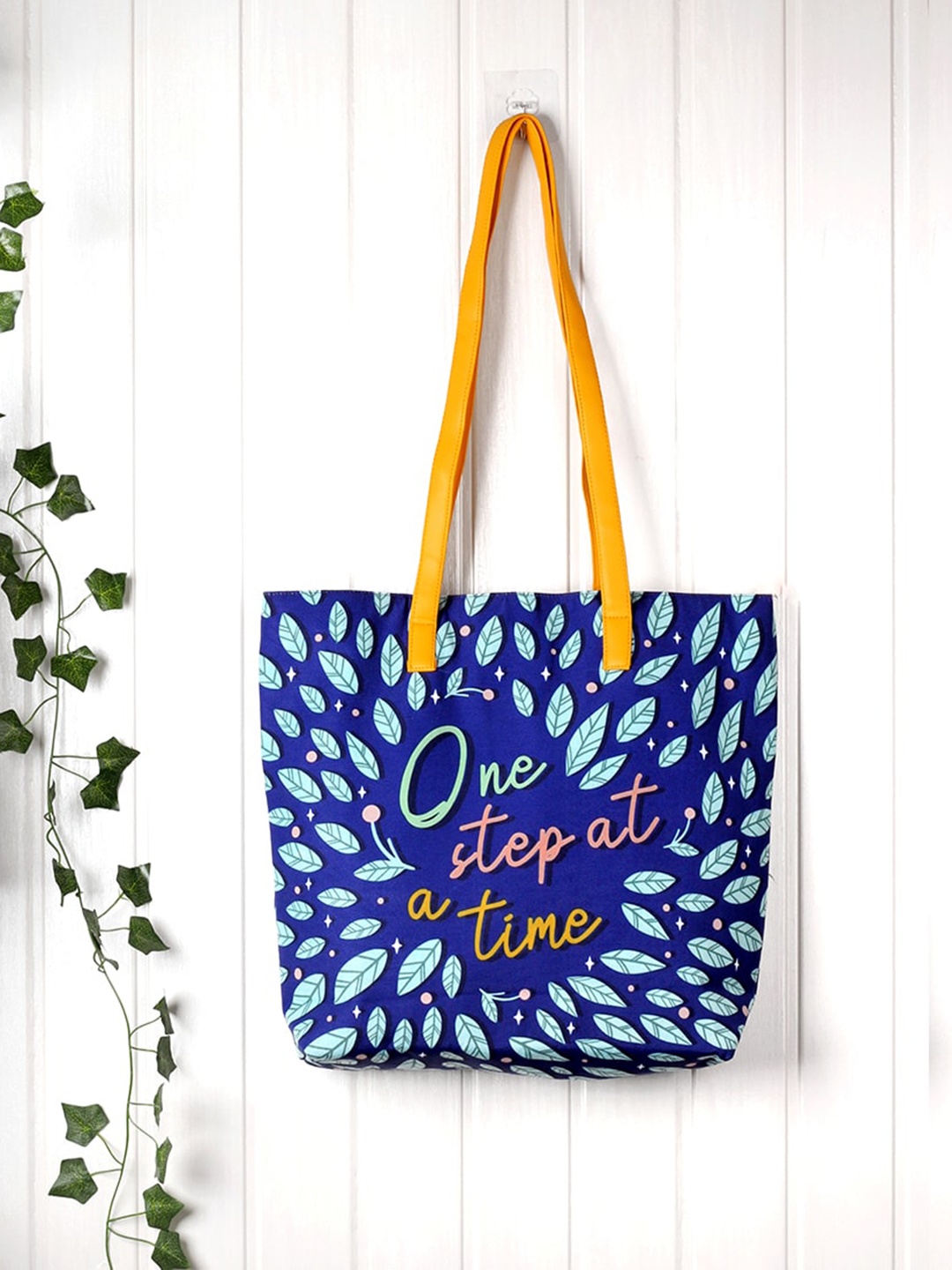 

Happening Hippo Printed Shopper Tote Bag, Blue