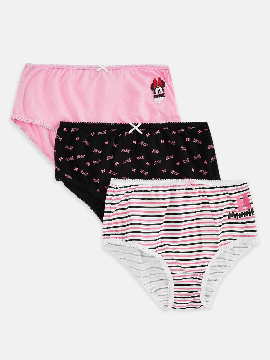 

Pantaloons Junior Girls Pack Of 3 Printed Cotton Briefs 8905172351191, Pink